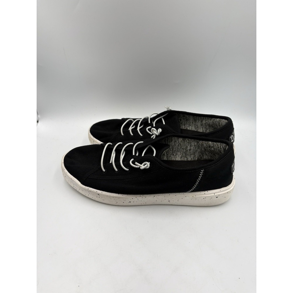 HEYDUDE Cody M Sport Mesh Black White Lace-Up Sneaker Mens 10 40391-001 - Picture 3 of 15